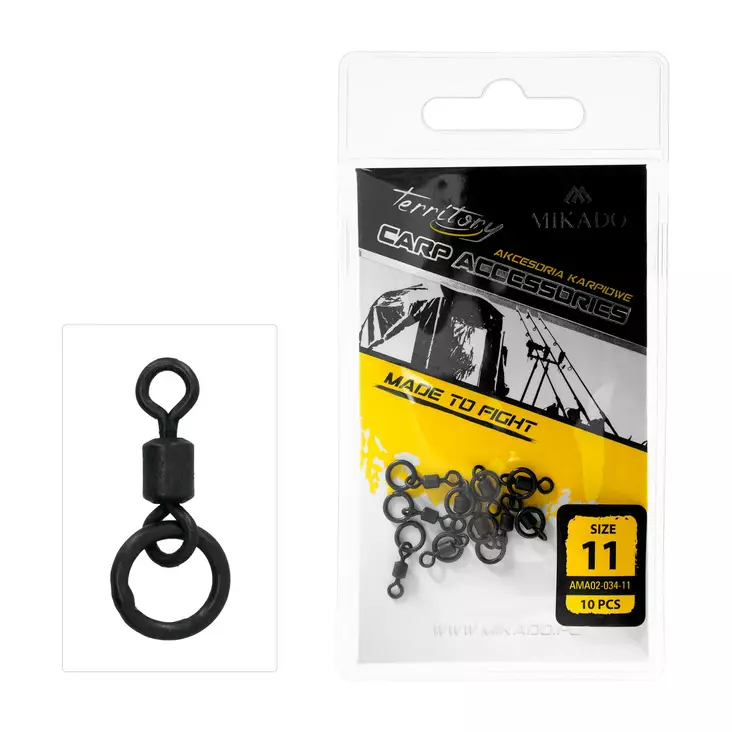Mikado Roller Swivel with Ring - Lekande, ringar & länkar - 5900637612711 - 1