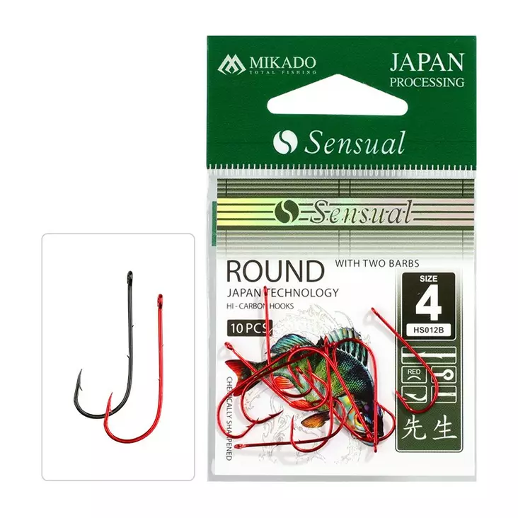 Mikado Sensual Round with Barbs BN - Öglekrokar & spadkrokar - 5900637710011 - 1