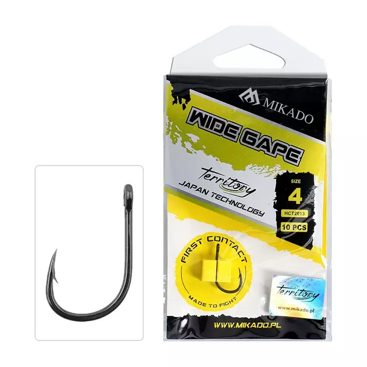 Mikado Territory Wide Gape Teflon - Wide gape-krokar - 5900637720201 - 1