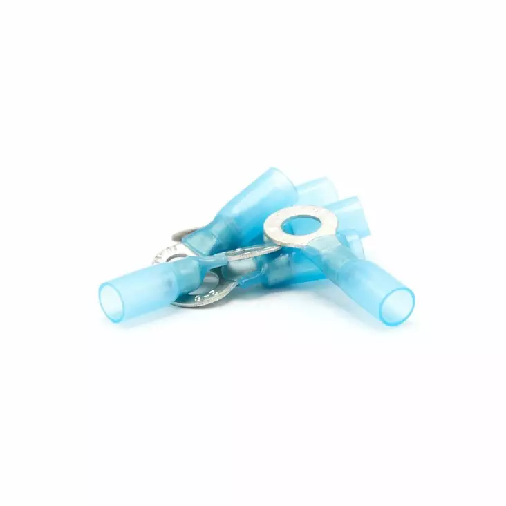Oceanflex Heat Shrink Tubing ring terminal 1.5-2.5mm² blue 4.3mm 100pcs - Kontakter och kablar - 7332467288541 - 1