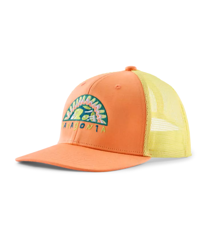 Patagonia Kids Trucker Hat Kids Planet Peach Sherbet - Truckers - 198077555261 - 1