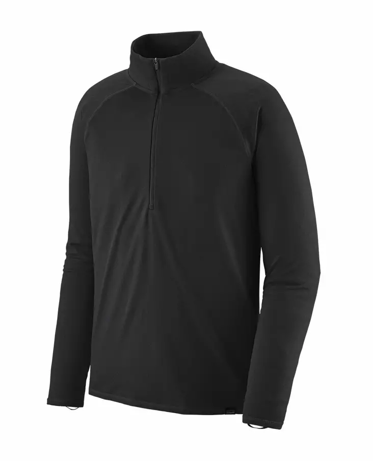 Patagonia M's Capilene Midweight Zip-Neck Black - Undertröjor - 192964081451 - 2