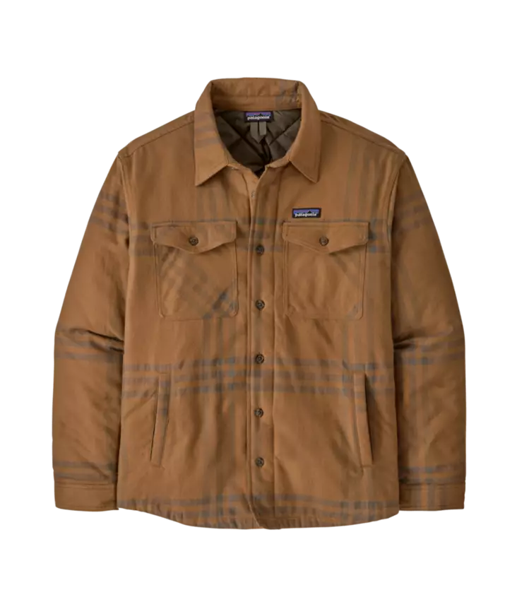 Patagonia M´s Lightweight Insulated Fjord Flannel Shirt Defend Deer Brown - Skjortor - 198077198451 - 1