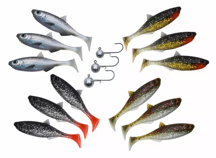 Patriot Baitfish 8cm Clear Water Mix - Lappfiskarjiggar - 6417512539371 - 1