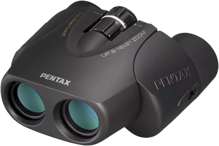 Pentax Binoculars UP 8-16x21 black w/case - Traditionella kikare - 027075288881 - 1