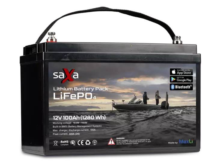 Saxa Lithium LiFePO4 by MaxLi - Båtbatterier - 2710202121 - 1
