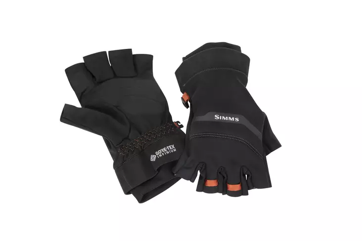 Simms Gore Infinium Half Finger Black - Handskar - 694264504031 - 1
