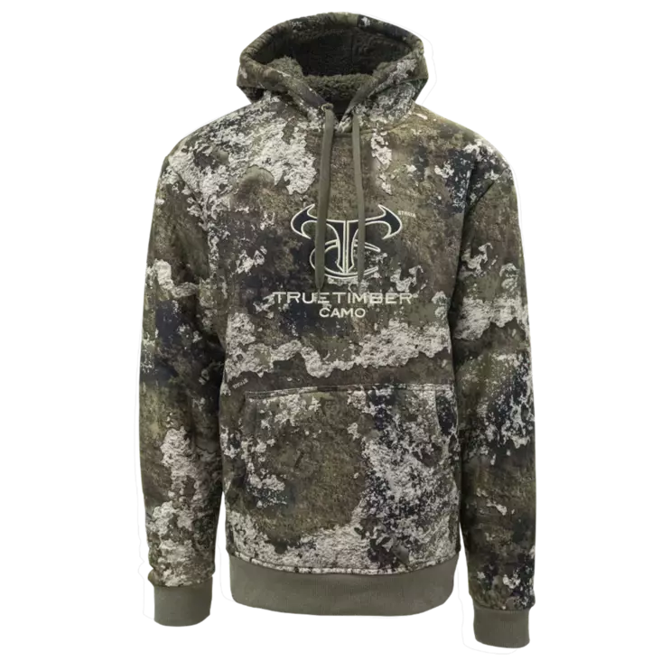 TrueTimber High Pile Fleece Hoodie Strata - Jägartröjor - 841985147331 - 1