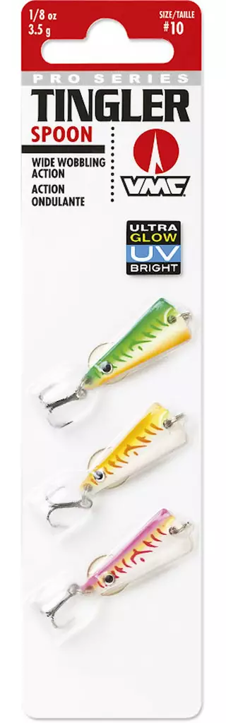 VMC Tingler Spoon Glow UV Kit - Rödingblänken - 043193130451 - 1