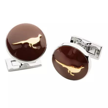 Laksen Pheasant Cufflinks BRG - Övriga jaktkläder - 5707953338932 - 1