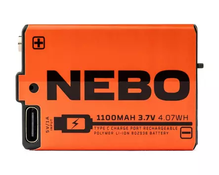 NEBO Rechargeable Battery 1100MAH - Belysningstillbehör - 5060945232732 - 1