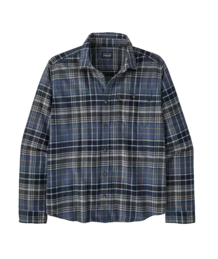 Patagonia M´s Long Sleeve Lightweight Fjord Flannel Shirt Depth New Navy - Skjortor - 199346117272 - 1