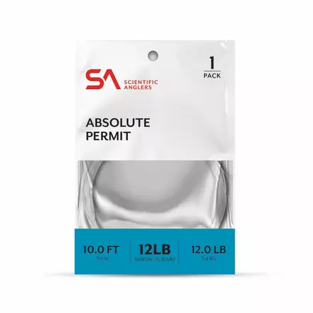 Scientific Anglers Absolute Permit Leader 10' - Taperade Nylon -tafsar - 840309134552 - 2