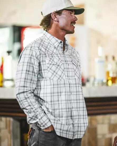 Simms Brackett Shirt Sterling Plaid - Skjortor - 694264669792 - 2