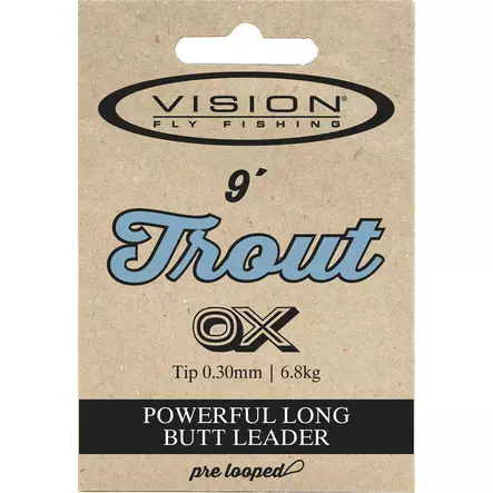 Vision Trout Leader 9' - Taperade Nylon -tafsar - 6417512300902 - 3
