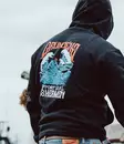 Grundens Displacement DWR Hoodie SL Fisherman Black - Huvtröjor - 0840316341172 - 3