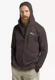 Jack Wolfskin Kolbenberg Hooded Full-Zip Jacket Peat - Mellanjackor - 4064886585262 - 2