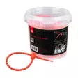 Mikado Silicone Clamp Strap 21,5cm Red - Spöskydd, remmar & reservdelar - 5900637156802 - 1