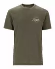 Simms Circle Lockup T-Shirt Military Heather - T-shirts herr - 694264678442 - 1