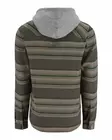 Simms Santee Flannel Hoody Hickory Dolomite Blanket Stripe - Skjortor - 694264656402 - 2