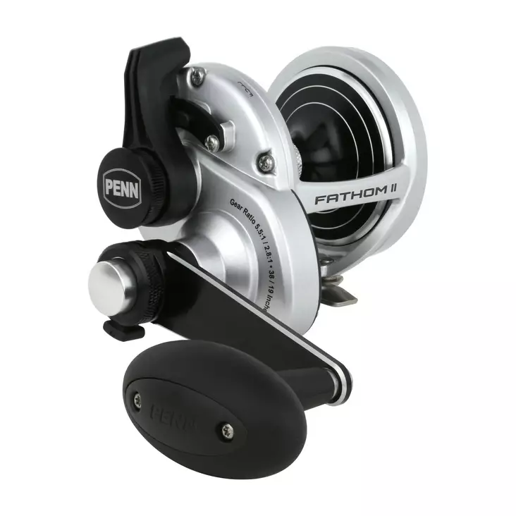 Penn Fathom II LD 2-Speed 25N LH - Trolling- & spakbromsrullar - 031324045842 - 1