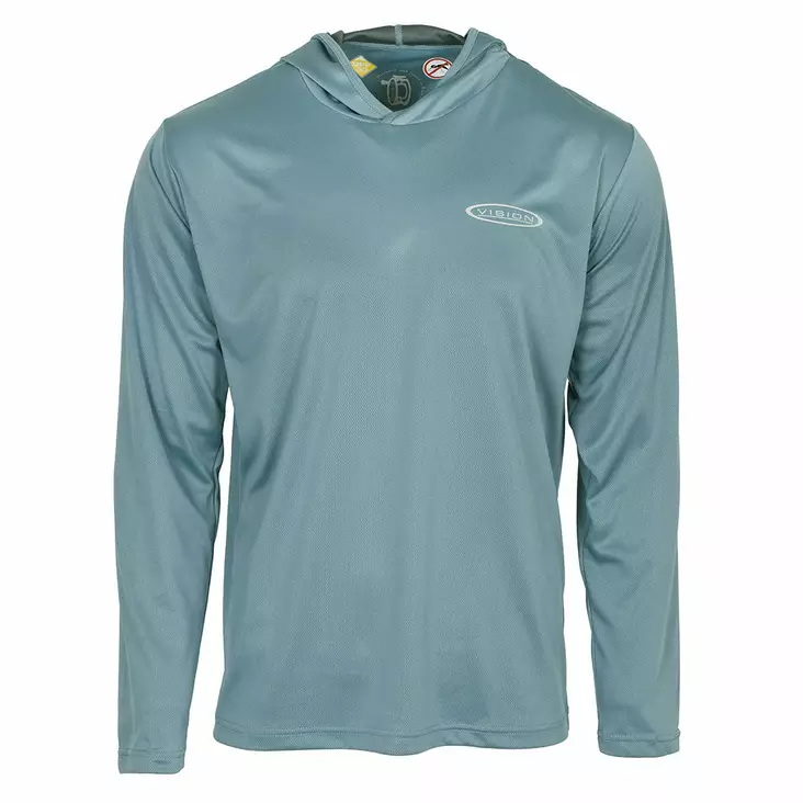 Vision Bamboo BUG & UV Hoodie Stone Blue - Huvtröjor - 6417512848312 - 1