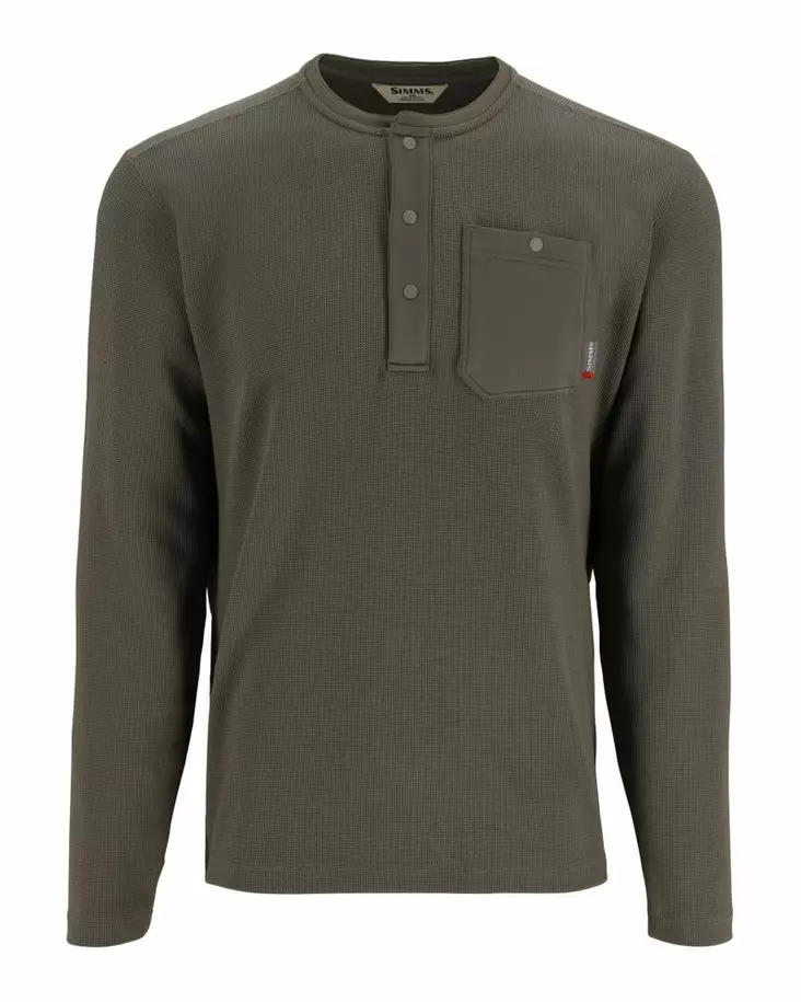 Simms Highline Henley Smokey Olive - Skjortor - 694264659762 - 2
