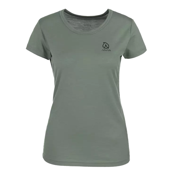 Anar Galda W's Merino T-Shirt Green - Jägarens bas- och mellanlager - 6438014294322 - 1