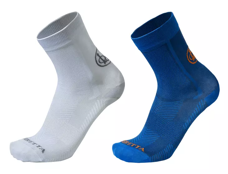 Beretta Short Shooting Socks White/Blue - Jägarsockor - 8051832534982 - 1