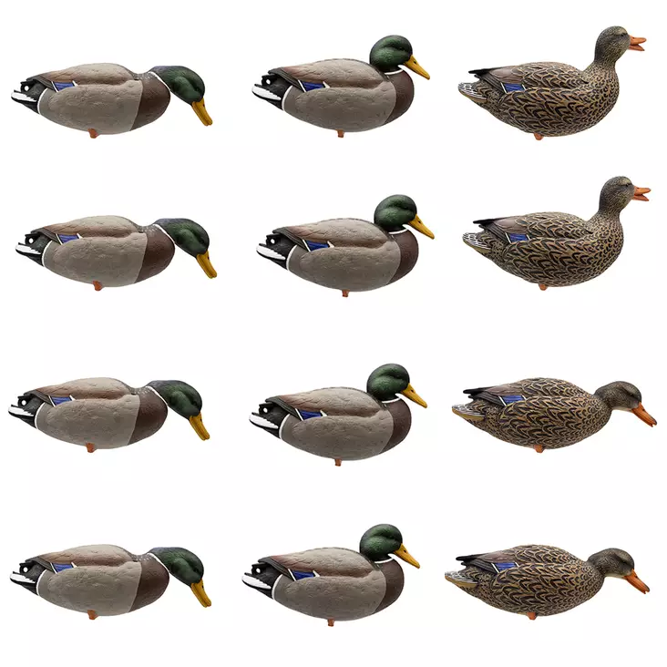 Final Approach Live Full Body Mallards 12pcs - Lockande bilder / -diagram - 071617045602 - 1