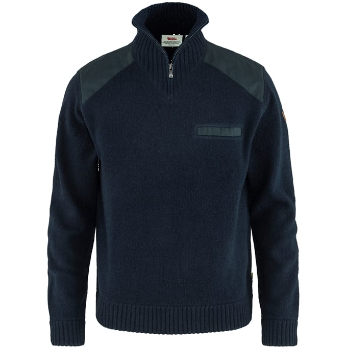 Fjällräven Koster Sweater Dark Navy - Skjortor - 7392158934782 - 1