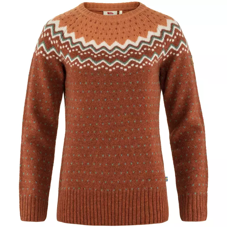 Fjällräven Övik Knit Sweater W Autumn Leaf-Desert Brown - Skjortor - 7323450800222 - 1