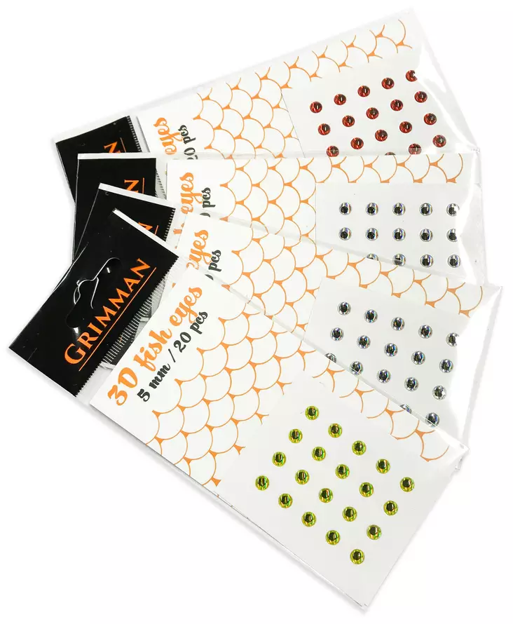 Grimman 3D Fish Eyes 5mm - Klistermärkeögon - 11808002 - 1