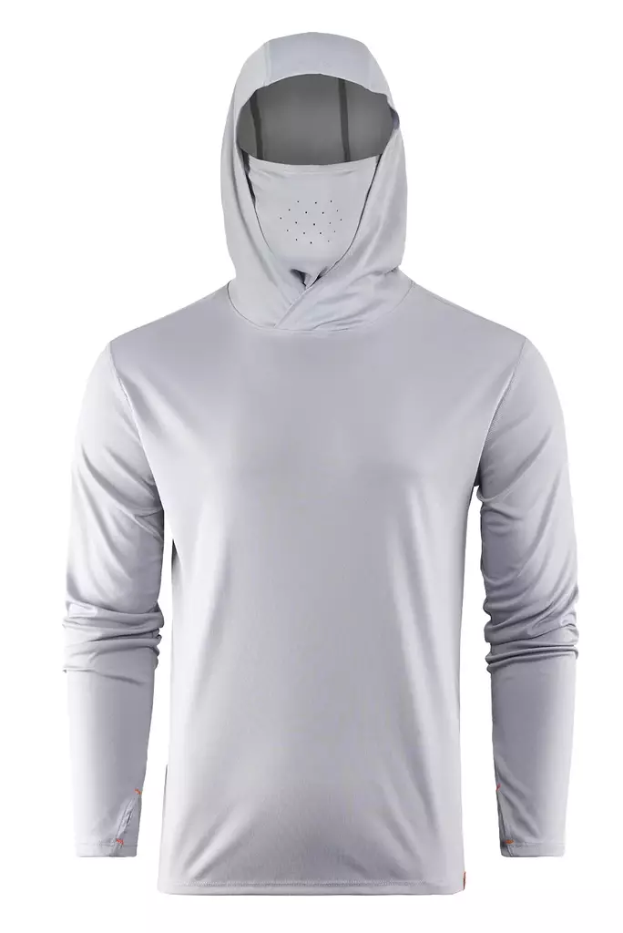 Grundens Tough Sun Masked Hoodie Mist - Skjortor - 0840316330572 - 1