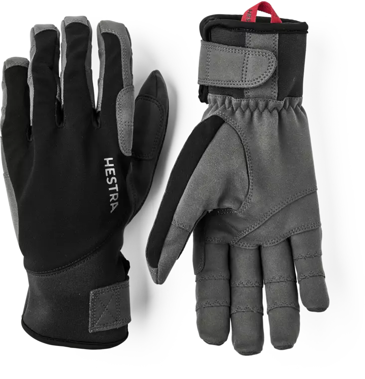 Hestra Ergo Grip Tactility 5-Finger Black/Dark Grey - Handskar - 7332904170842 - 1