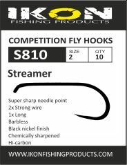 Ikon S810 Barbless Streamer - Streamerkrokar - 6430077071612 - 1