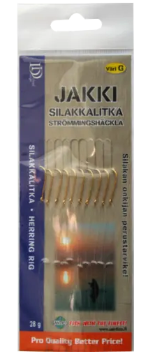 Jakki Silakkalitka 10 koukkua Kulta - Övriga tillbehör - 6430073670932 - 2