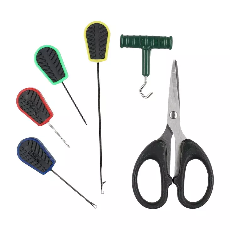 Mikado Baiting Needle Set with Scissors - Betesnålar & borrar - 5900637009962 - 1