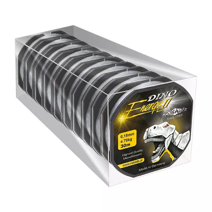 Mikado Dino Energy II 30m - Mono- & fluorocarbontafsar - 5900637802112 - 1
