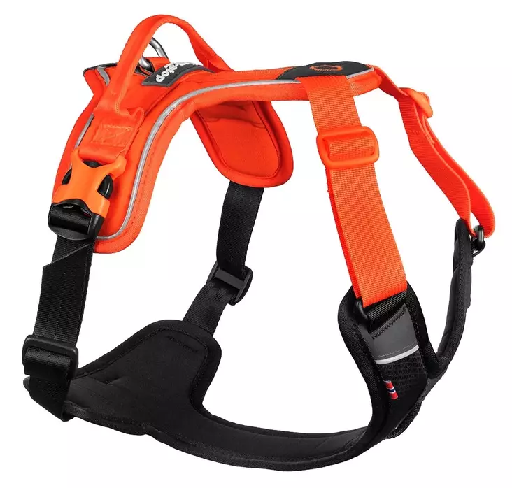 Non-stop Dogwear Ramble Harness Black/Orange - Hundselar - 7071652018272 - 1