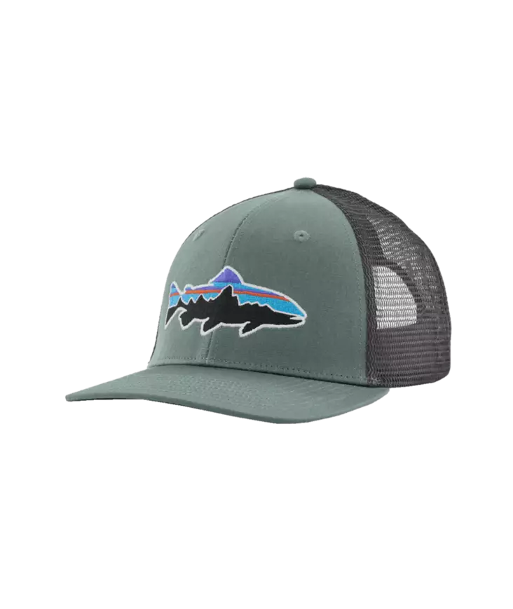 Patagonia Fitz Roy Trout Trucker Hat Cover Green - Övriga huvudbonader - 199346177382 - 1
