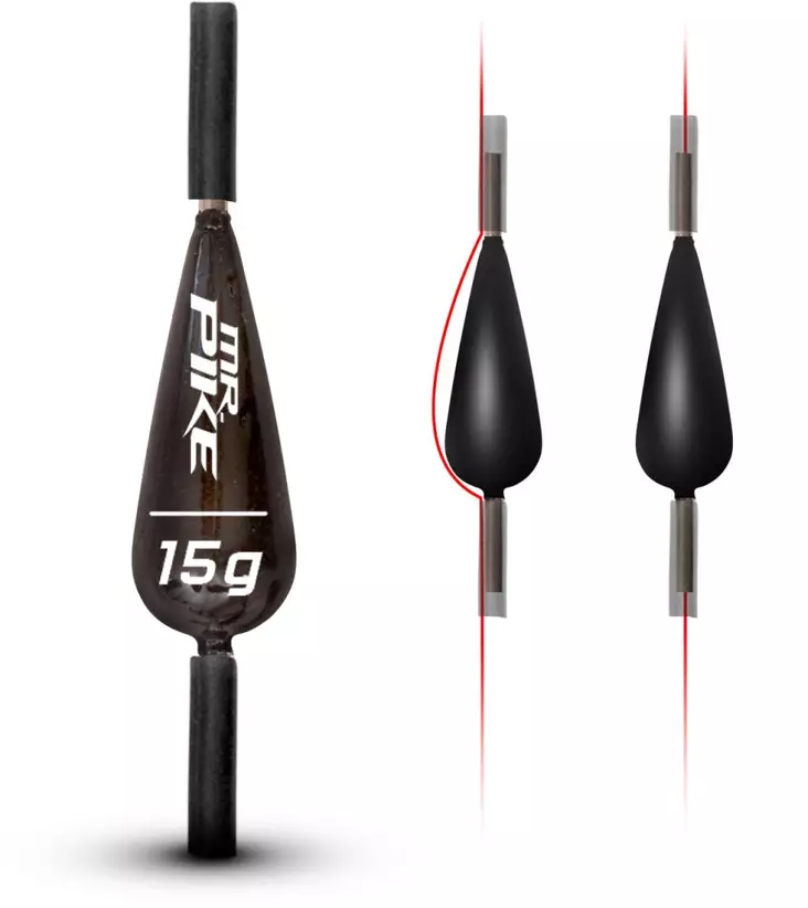 Quantum Mr. Pike Slide Sinker Lead - Flöten och riggar - 4029569206612 - 1