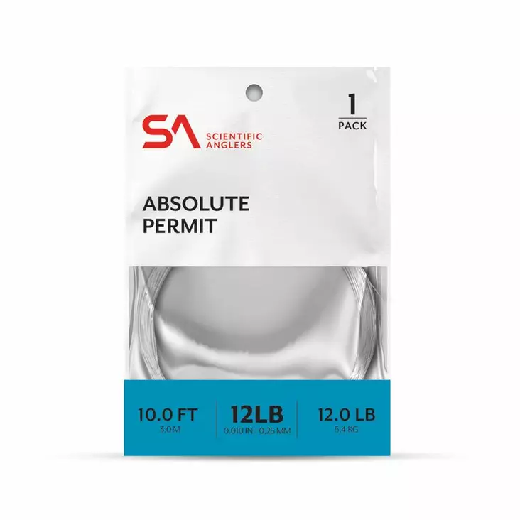 Scientific Anglers Absolute Permit Leader 10' - Taperade Nylon -tafsar - 840309134552 - 2