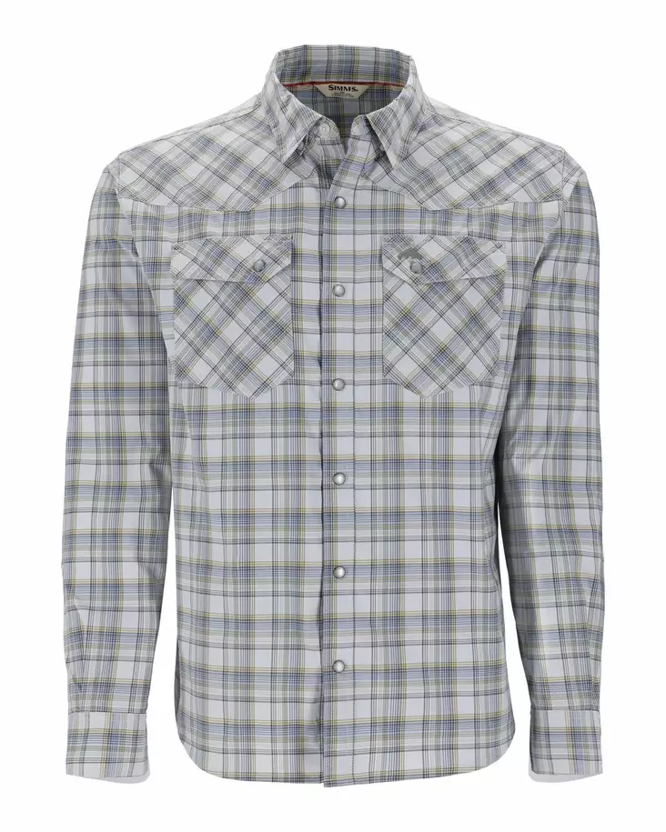 Simms Brackett Shirt Sterling Plaid - Skjortor - 694264669792 - 1