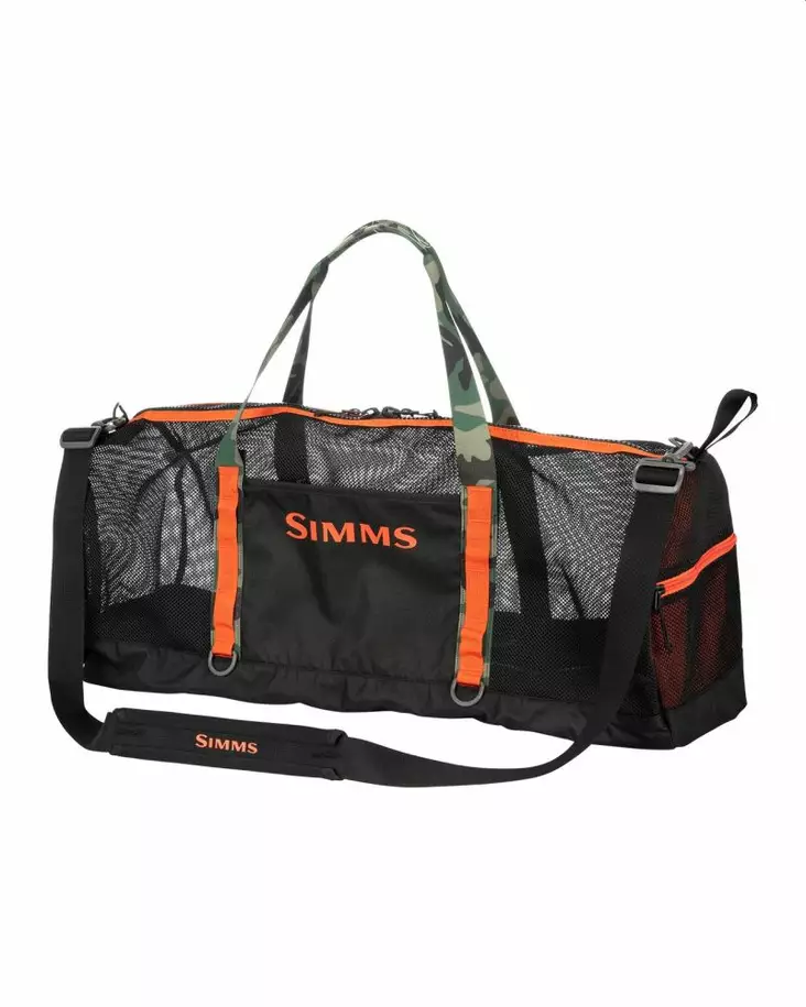Simms Challenger Mesh Duffel 60L Black - Utrustningväskor - 694264549612 - 1