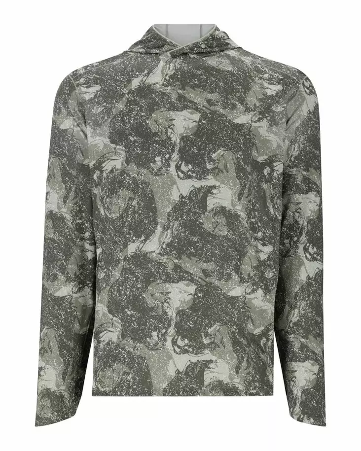 Simms Sflex Hoody Back Eddy Willow - Huvtröjor - 694264671412 - 2