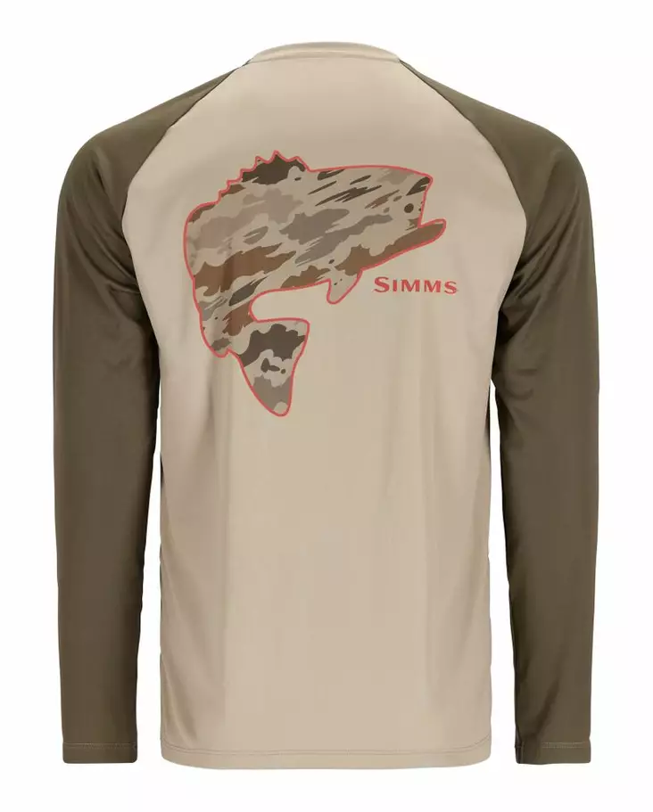 Simms Tech Tee - Artist Series Bass Stone Dark Stone - Skjortor - 694264607732 - 1