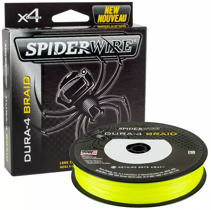 SpiderWire Dura-4 Braid Hi-Vis Yellow - Flätlinor - 022021638192 - 1