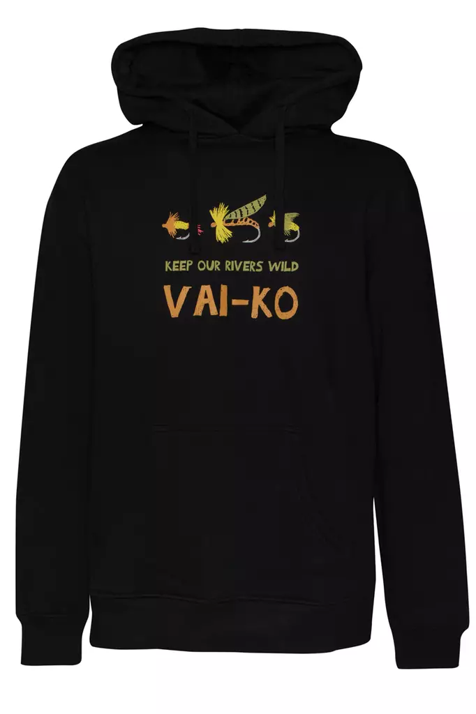 VAI-KO Flyfisher Hoodie Black - Huvtröjor - 6430072388852 - 1