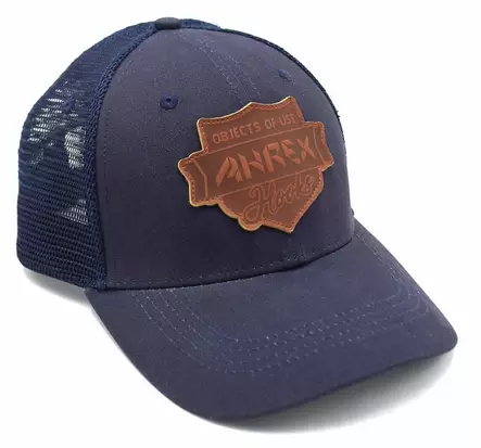 Ahrex Leather Patch Trucker Navy - Kepsar - 655043968123 - 1